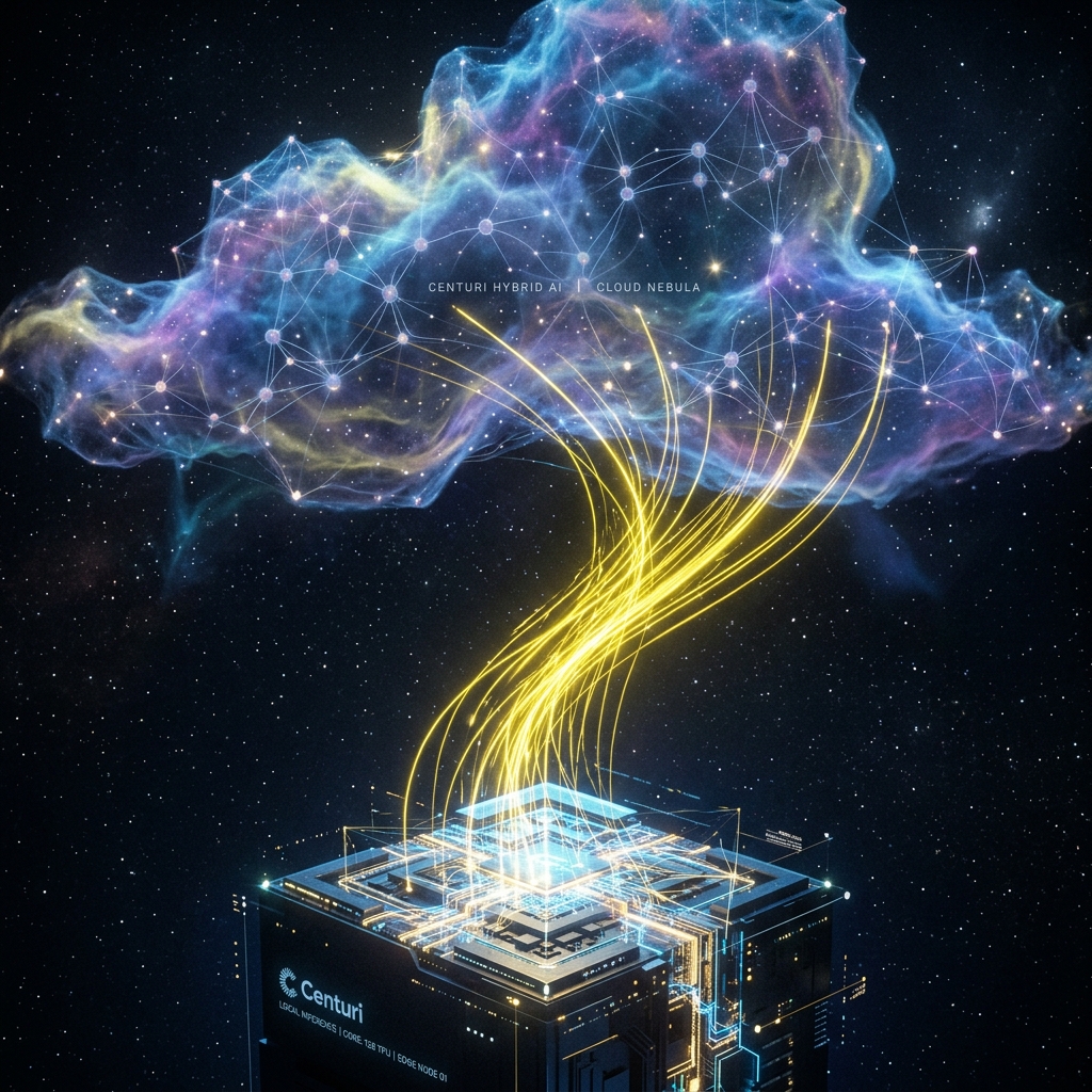 Hybrid AI Inference Visualization