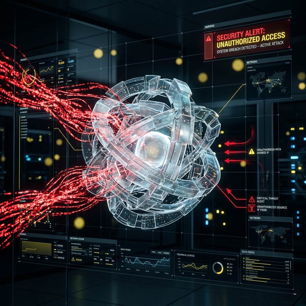 AI Model Security Breach Visualization